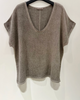 T-shirt Cozy hørmix - Brown