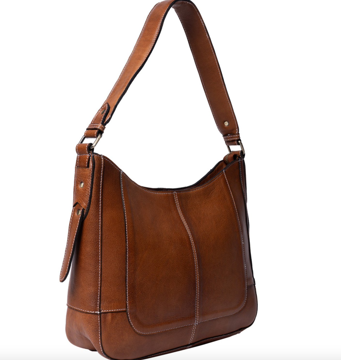 Skuldertaske Neri Small - Walnut