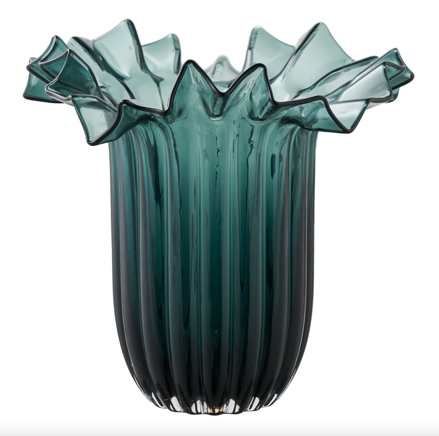 Vase Mundblæst glas Grøn vase i glas VIAMAJA — free download