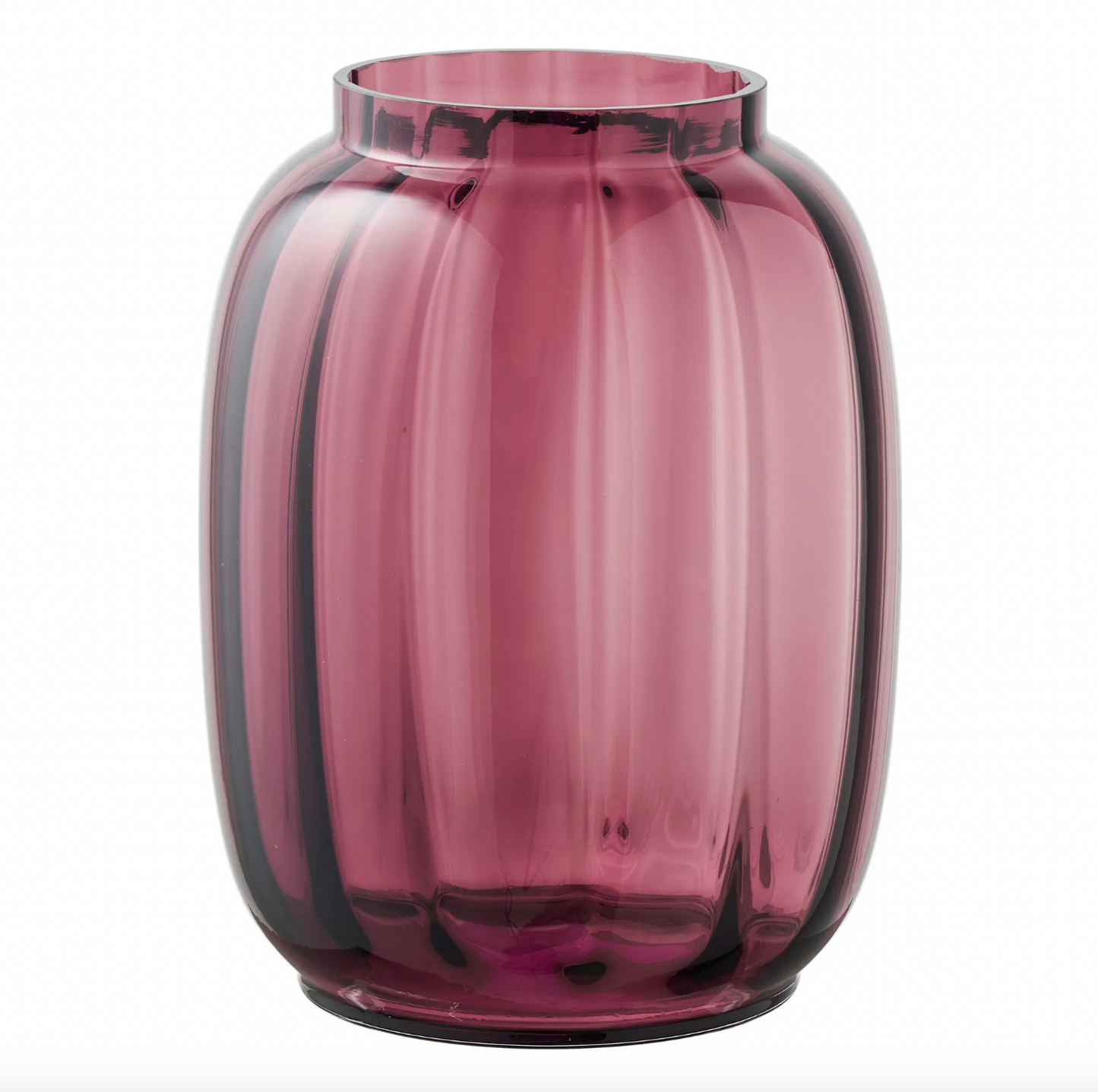 Vase bordeaux - Mundblæst glas