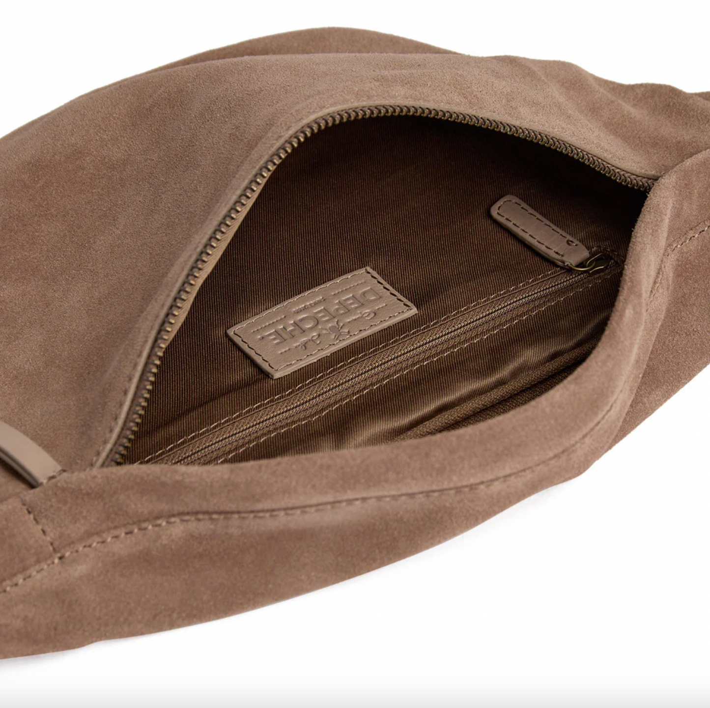 Smuk ruskindsbumbag - Taupe