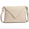Clutch croco i skind - Sand