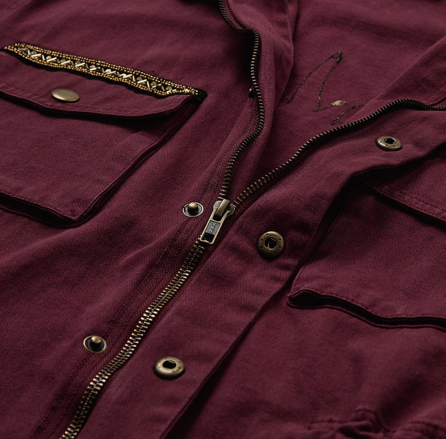 Jakke cargo - Burgundy