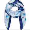 Tørklæde blue