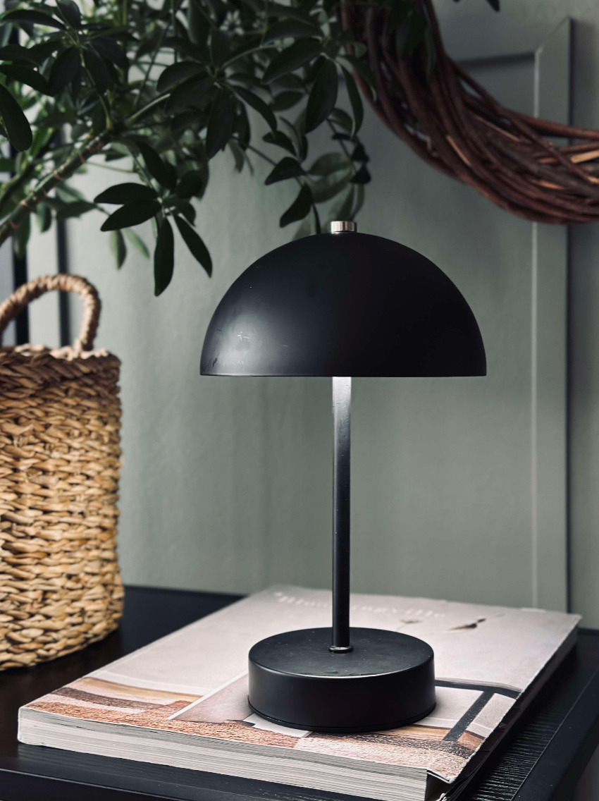 Bordlampe med touch - Sort
