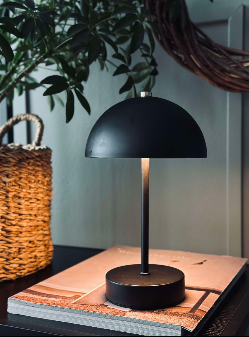 Bordlampe med touch - Sort