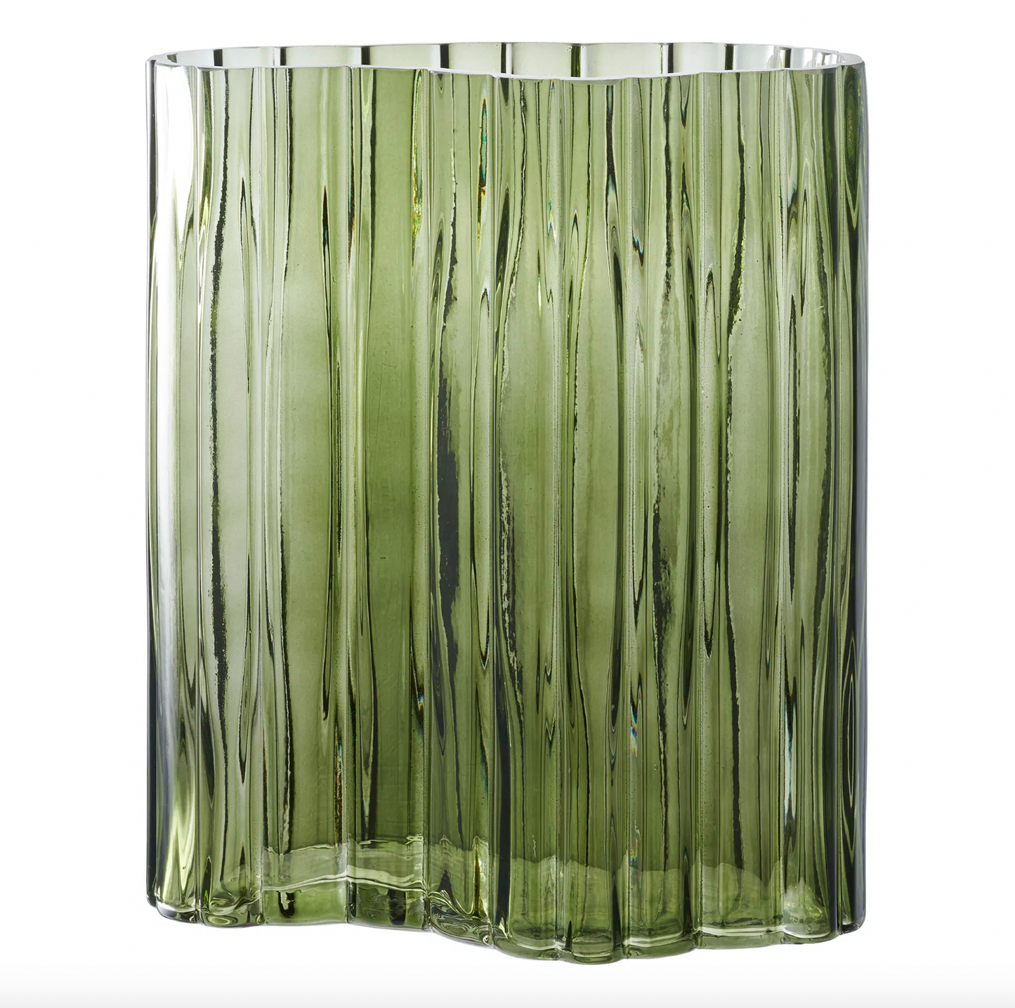 Vase Curv - Smoked Grøn