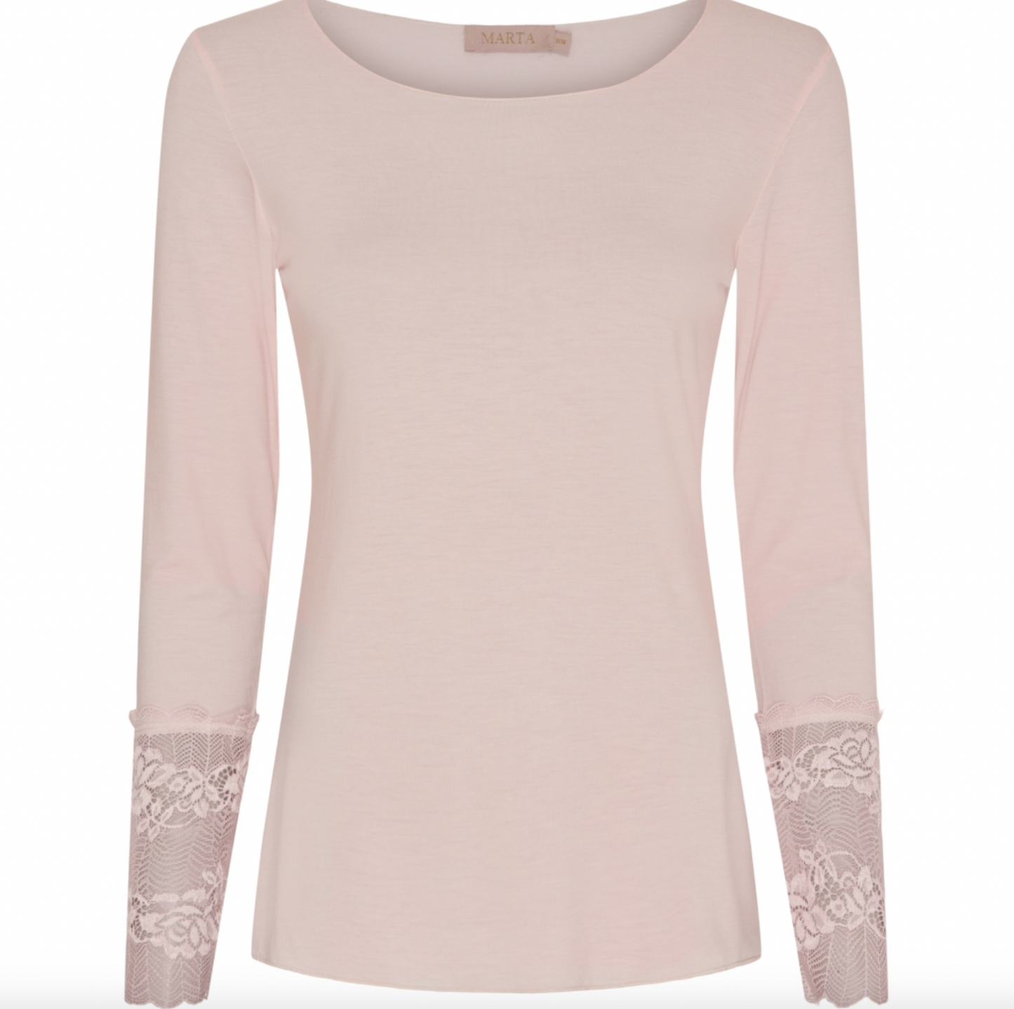 Bluse BASIS med blondedetaljer – Cipria