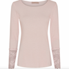 Bluse BASIS med blondedetaljer – Cipria