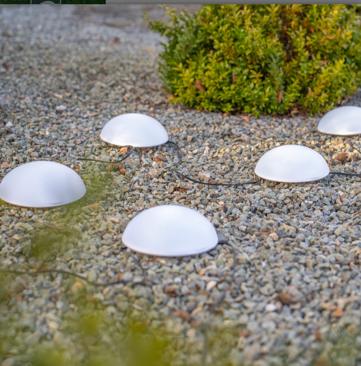 Solar Halvkugle LED lampe - 5 pak