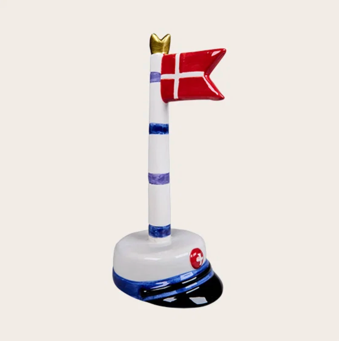 Studenterflag med striber 18 cm - Flere farver
