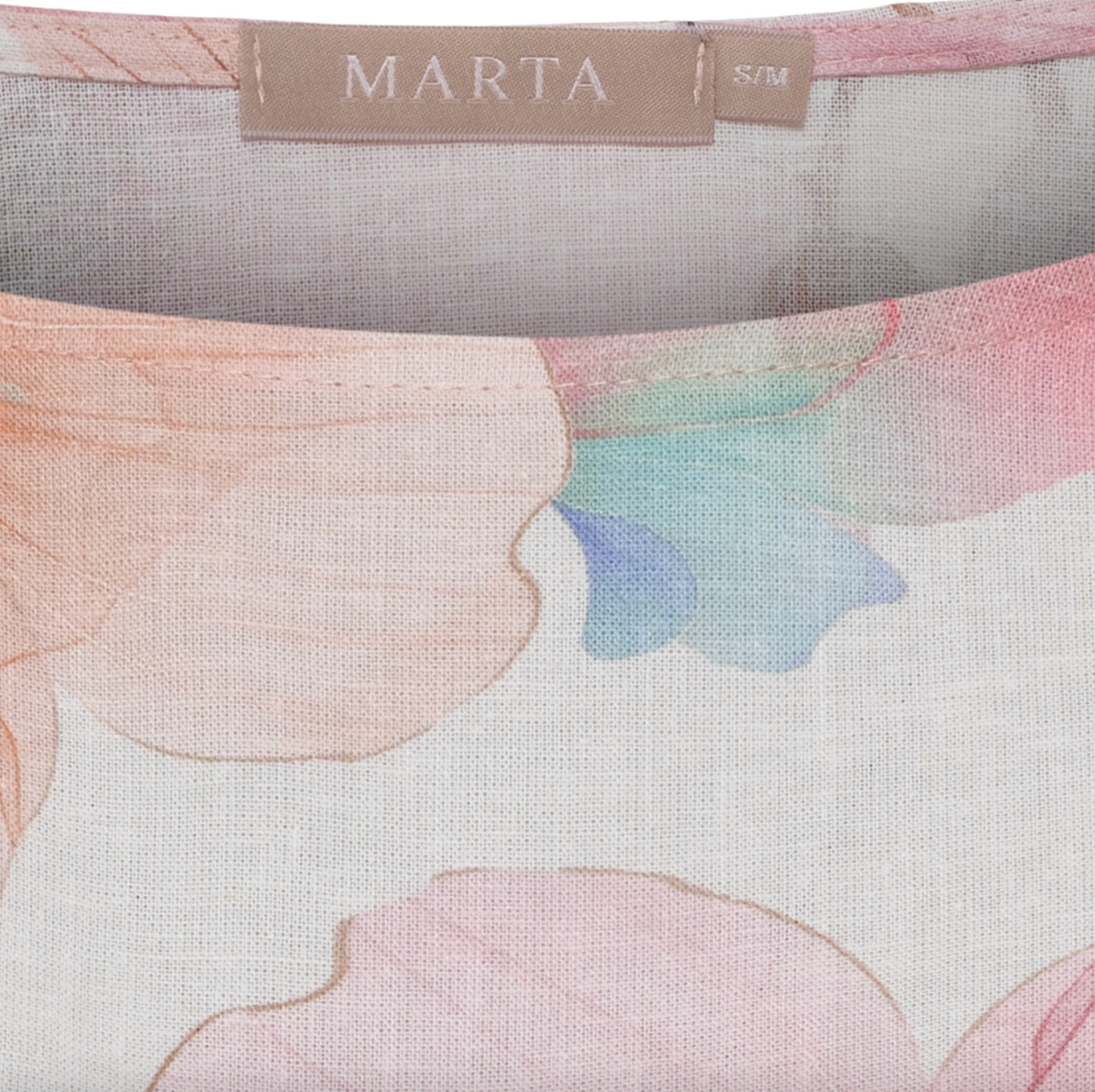 Bluse Mathea pink flower