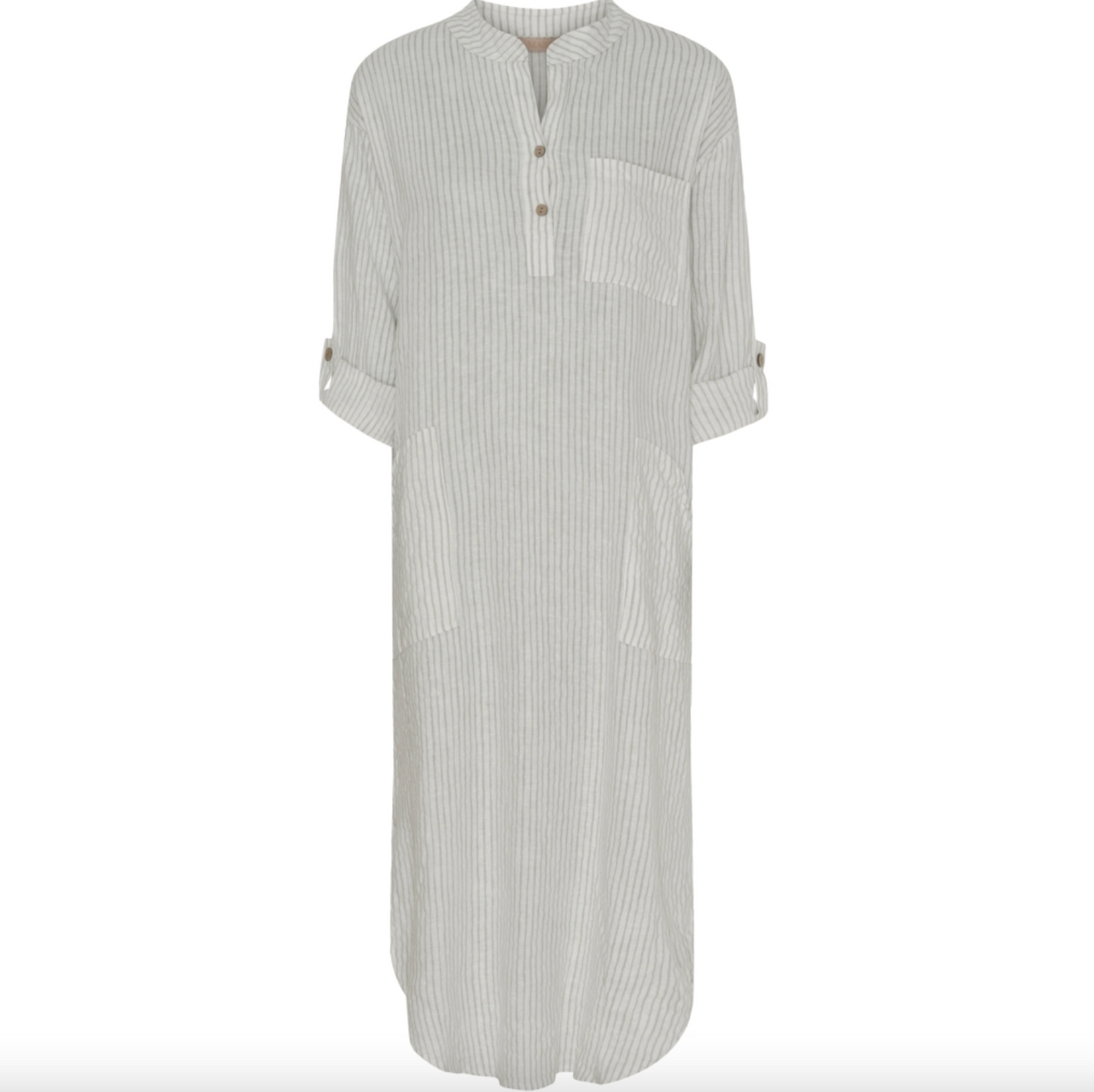 Kjole Hør – Grey Stripe