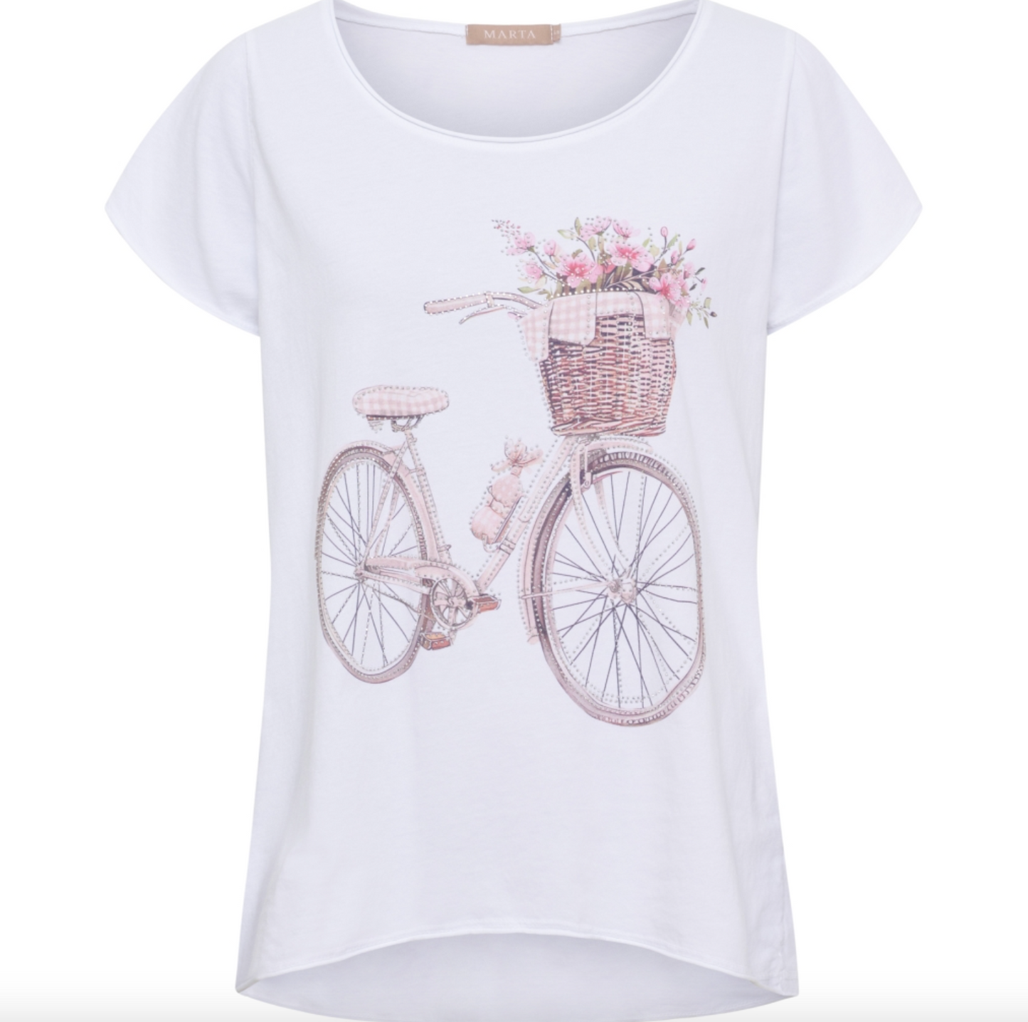 T-shirt Bike beige