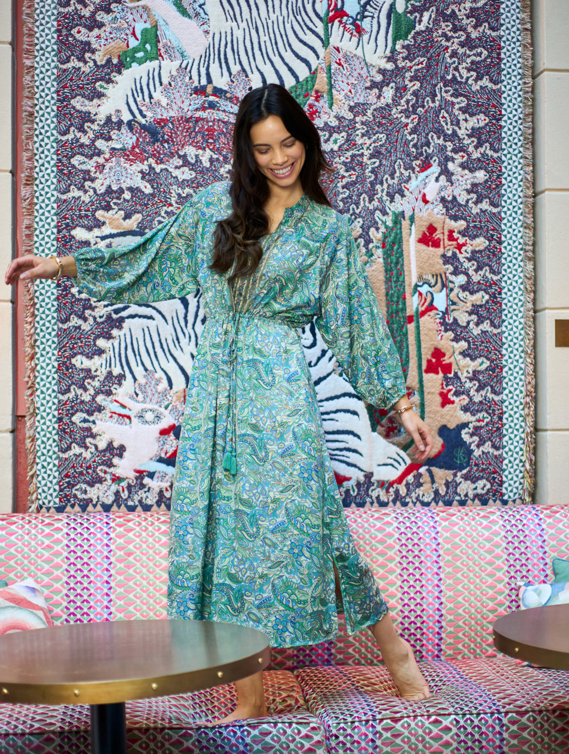 Kjole Luna Sea Green