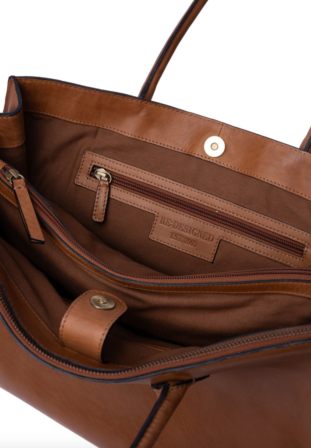 Skuldertaske Ora Big - Cognac