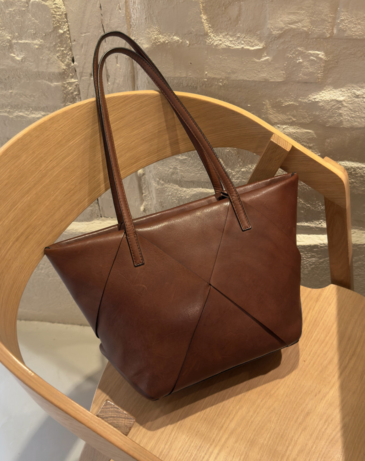 Skuldertaske Olia cognac