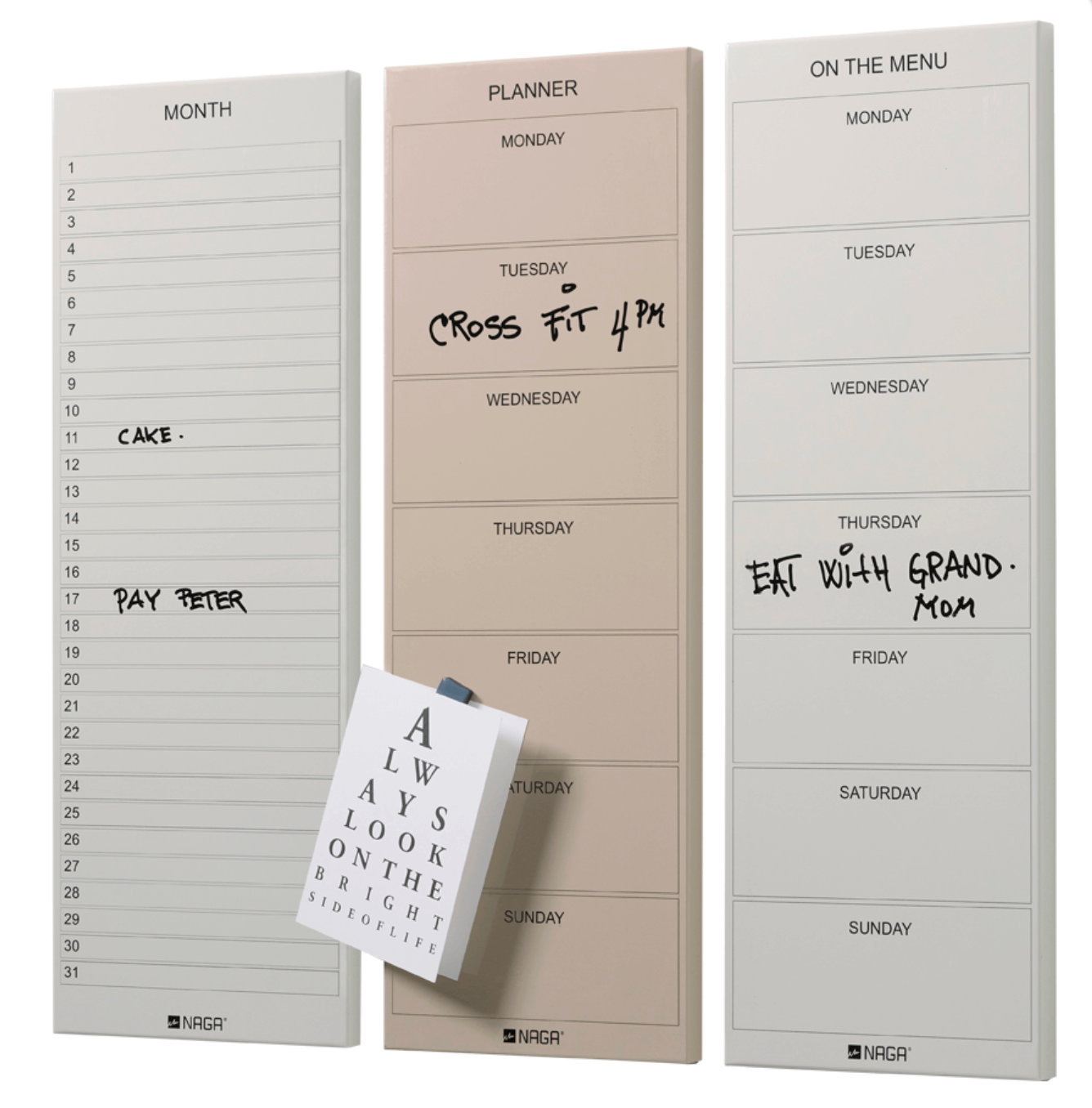 Tavle magnetisk brown - Month planner