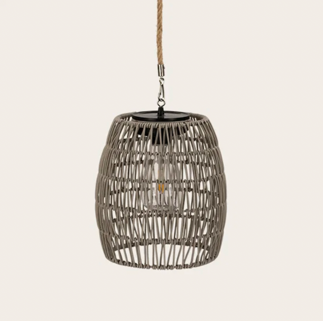 Lampe med solar - Grey