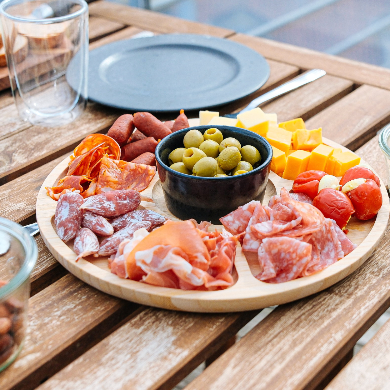 Snackfad i bambus
