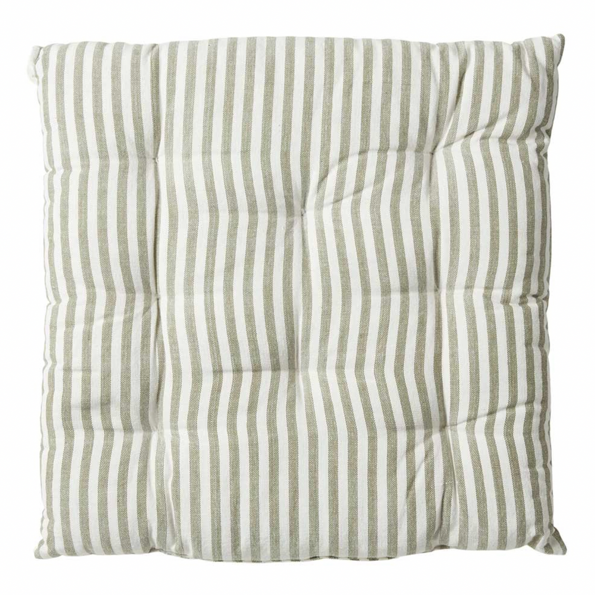 Havehynde futon – Stribet salvie grøn 40×40