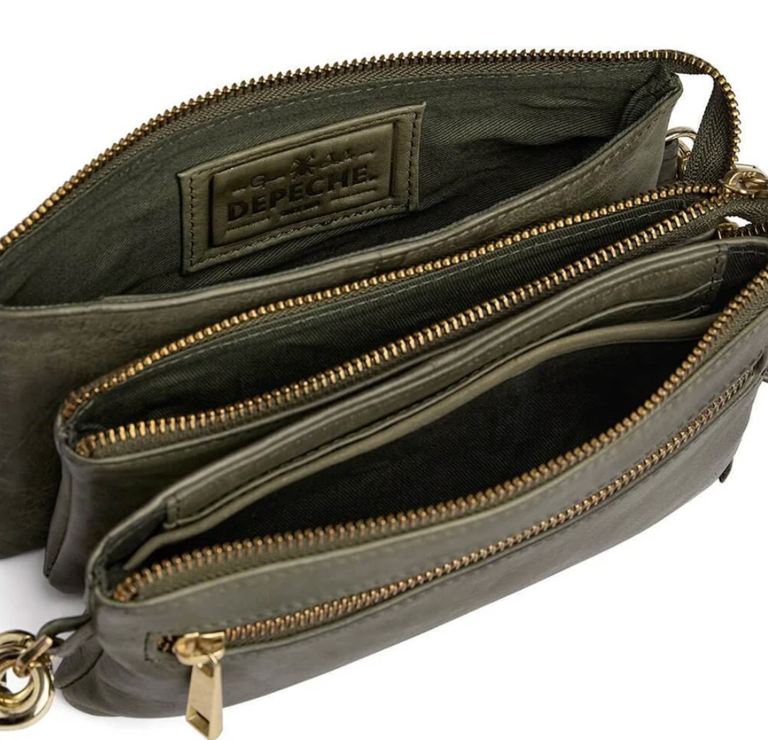 Clutch / skindtaske - Army green