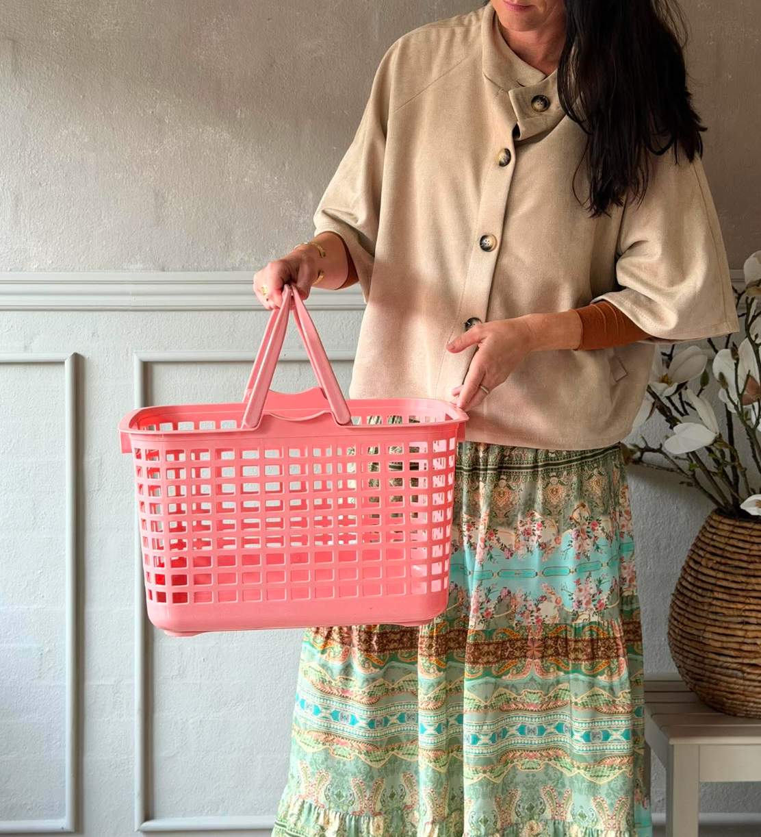 Opbevaringskurv Pink - Summer deal