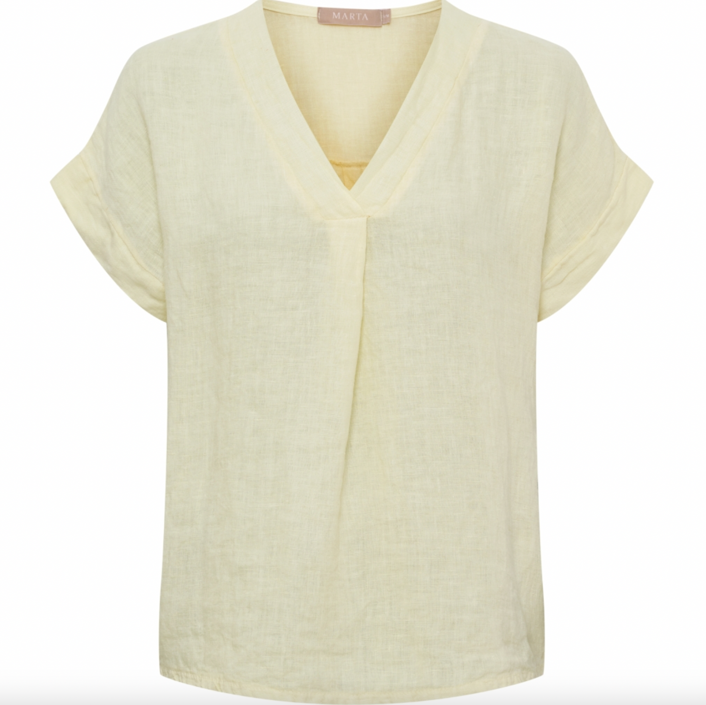 T-shirt - Flea yellow linen