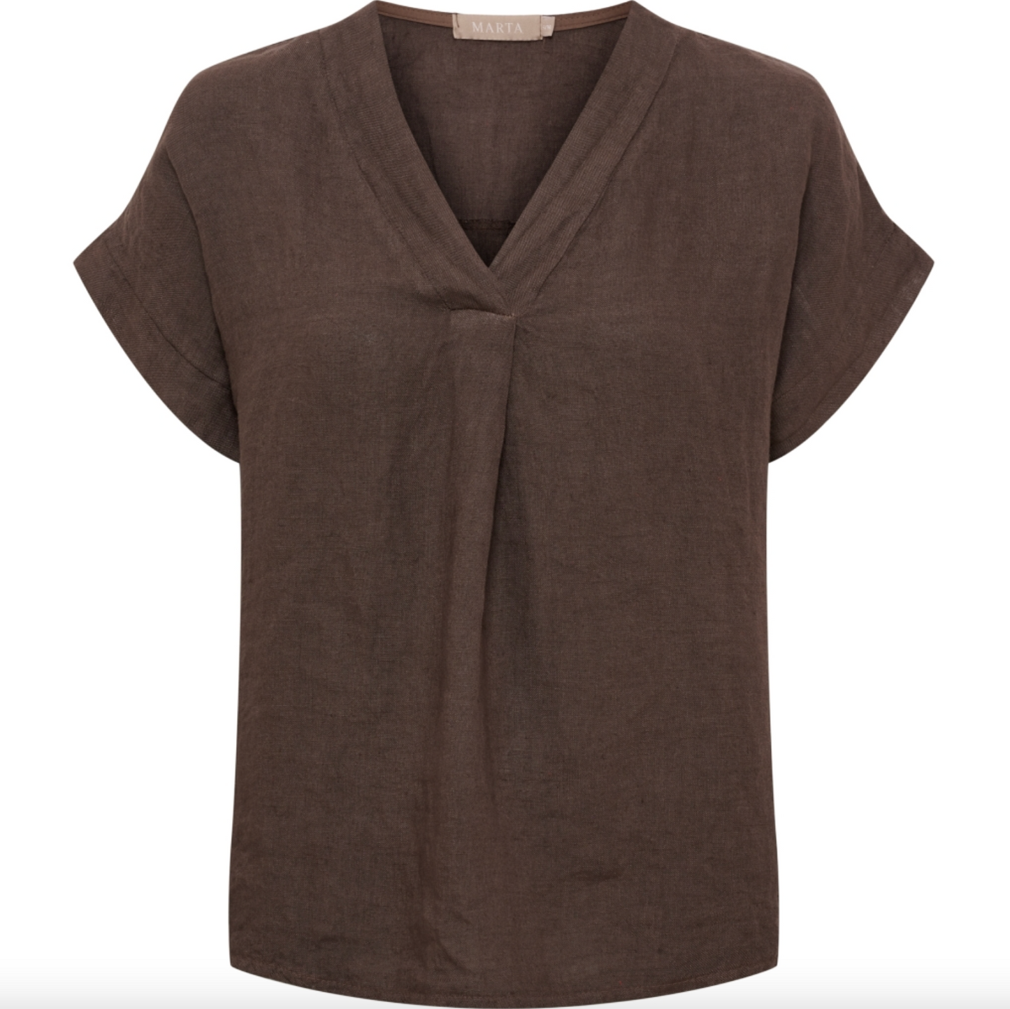 T-shirt - Mocca hør
