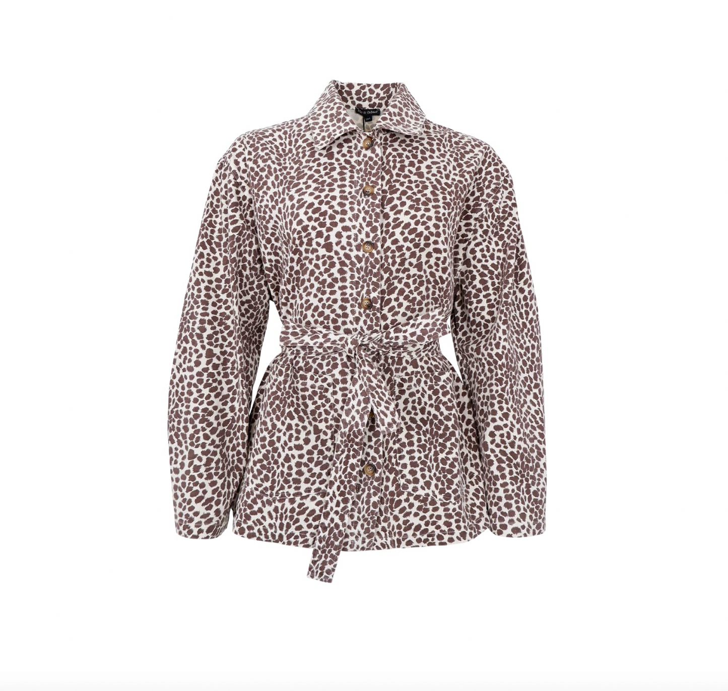 Jakke canvas leopard