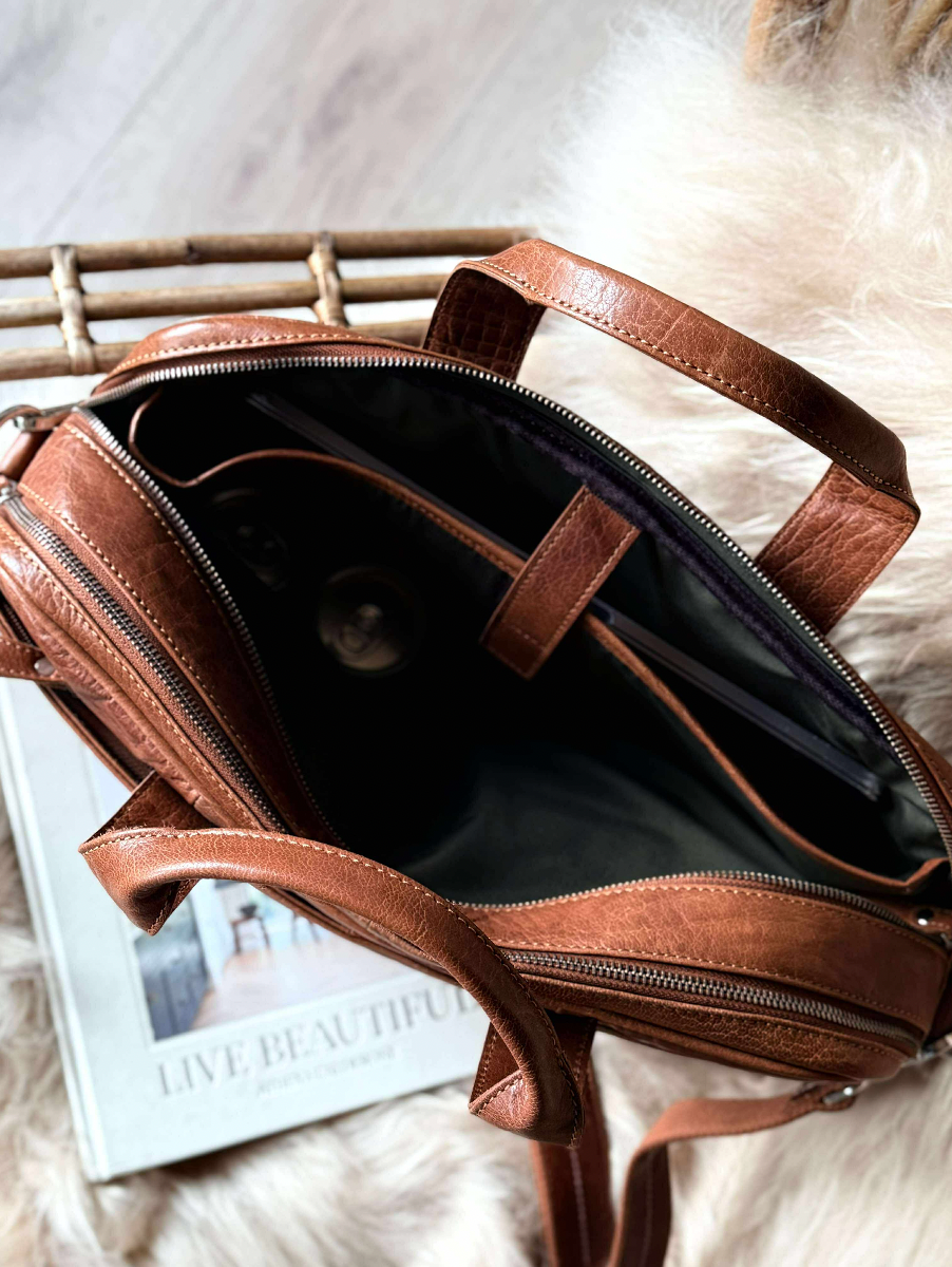 Laptop Taske BELLO - Cognac