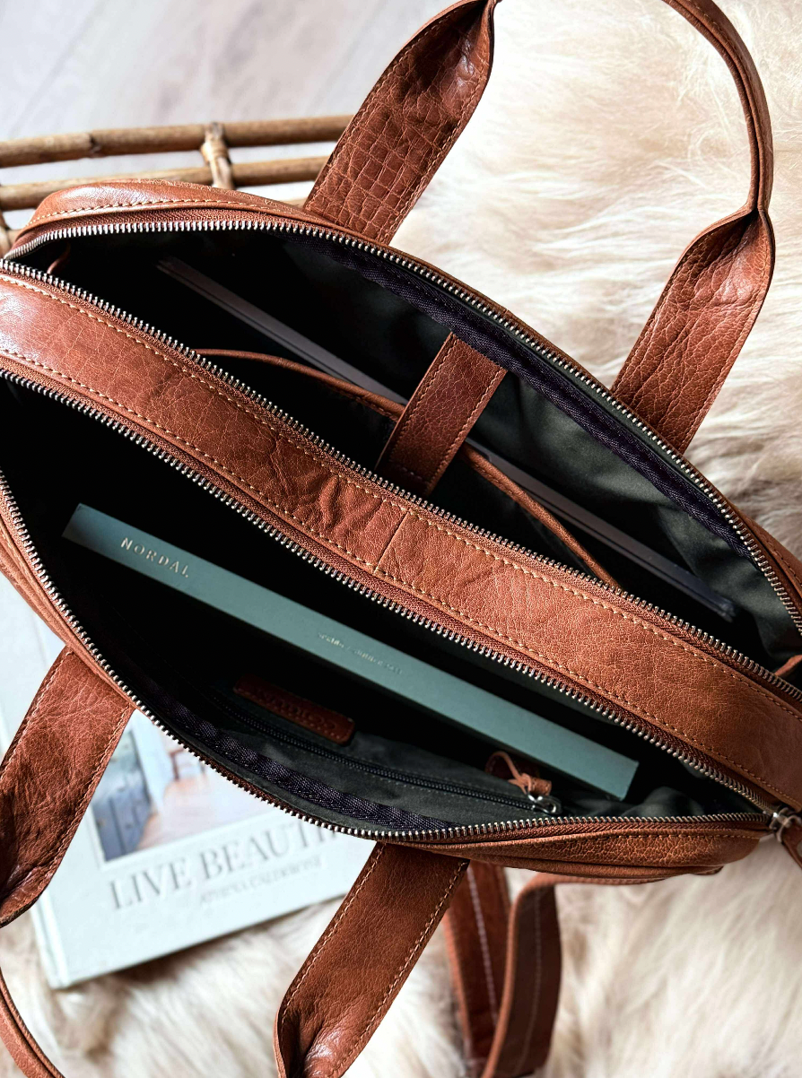 Laptop Taske BELLO - Cognac
