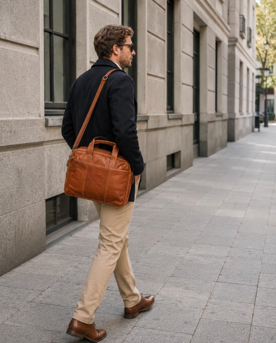 Laptop Taske BELLO - Cognac