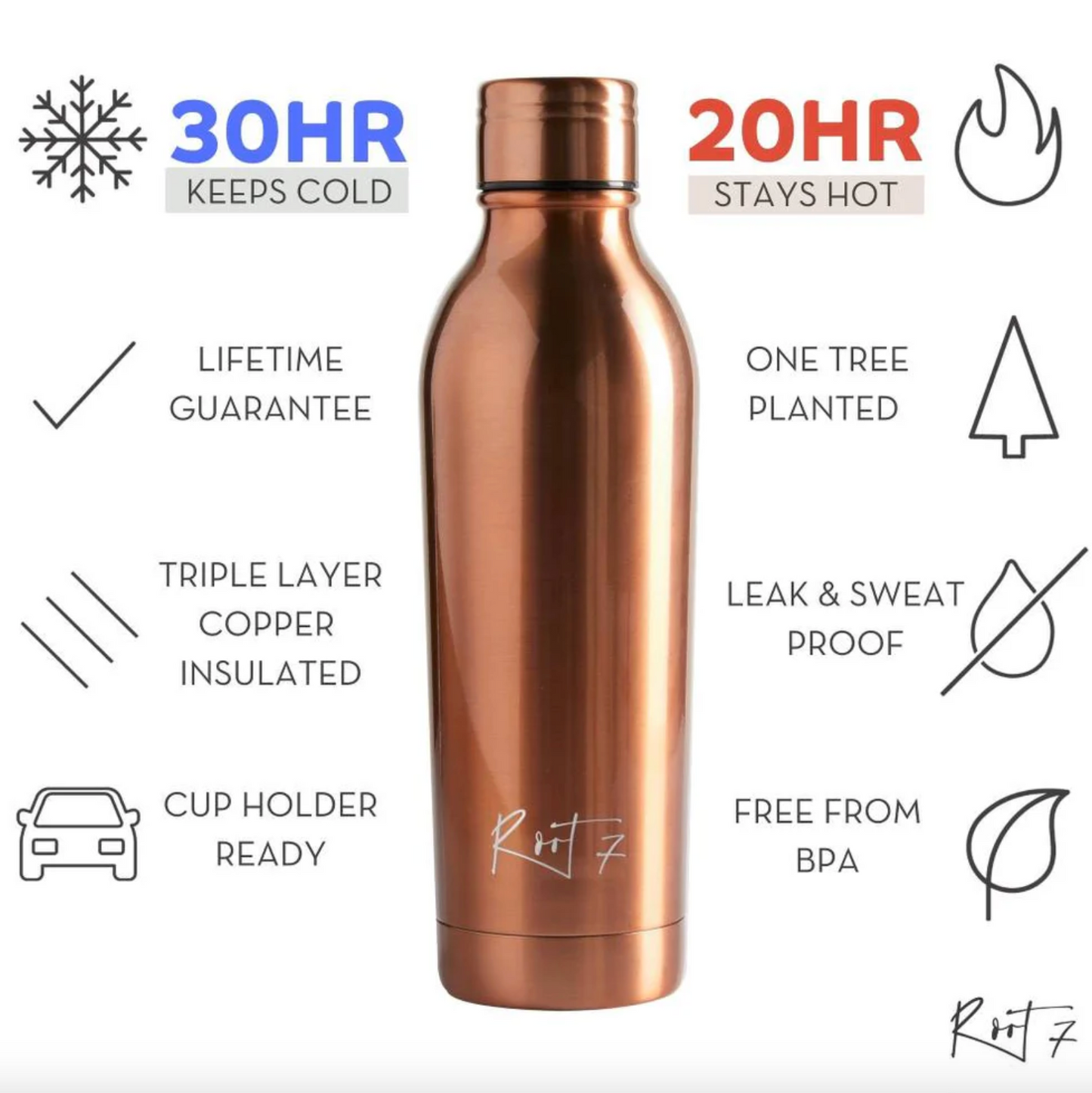 OneBottle Brushed Copper 500ml
