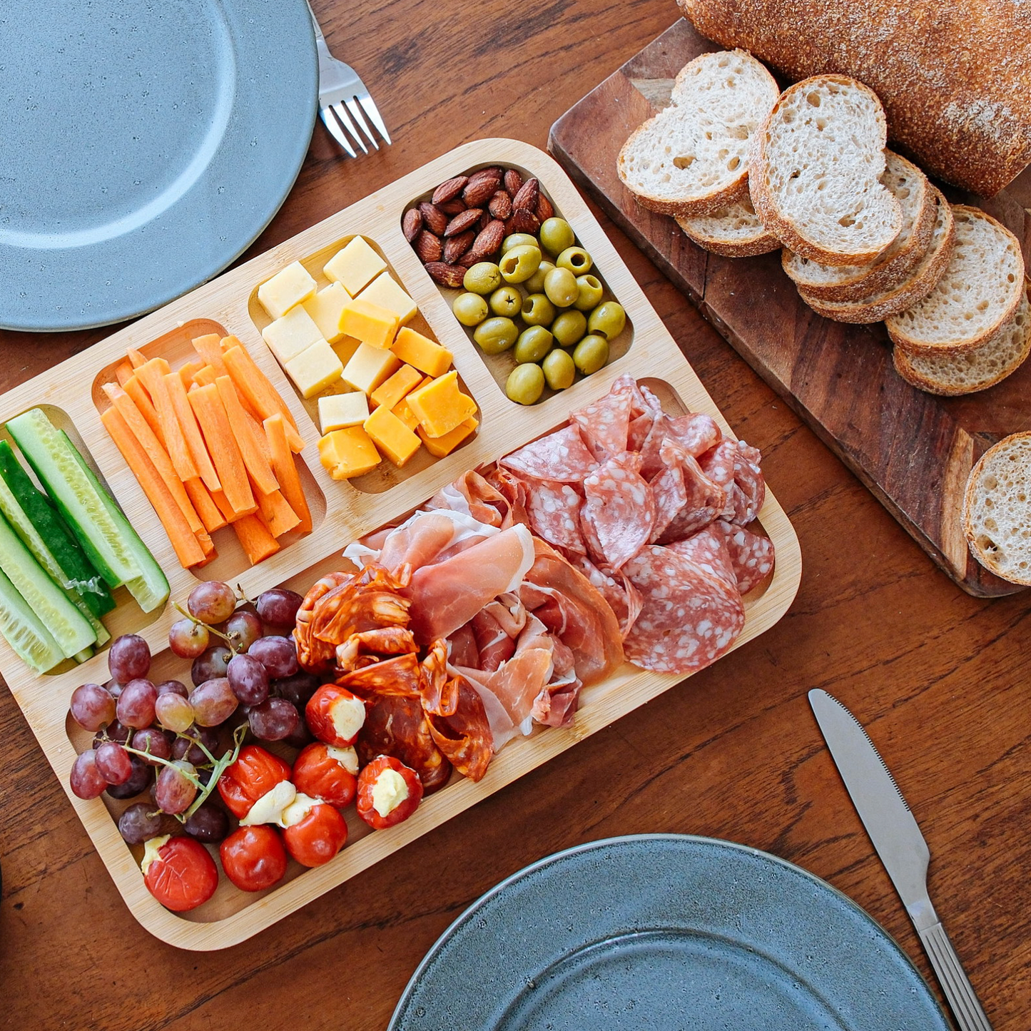 Tapasfad med låg - Bambus