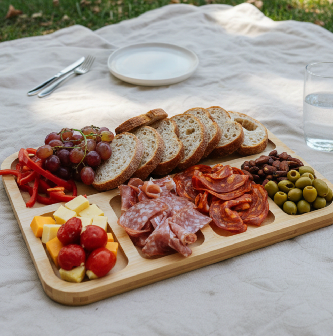 Tapasfad med låg - Bambus