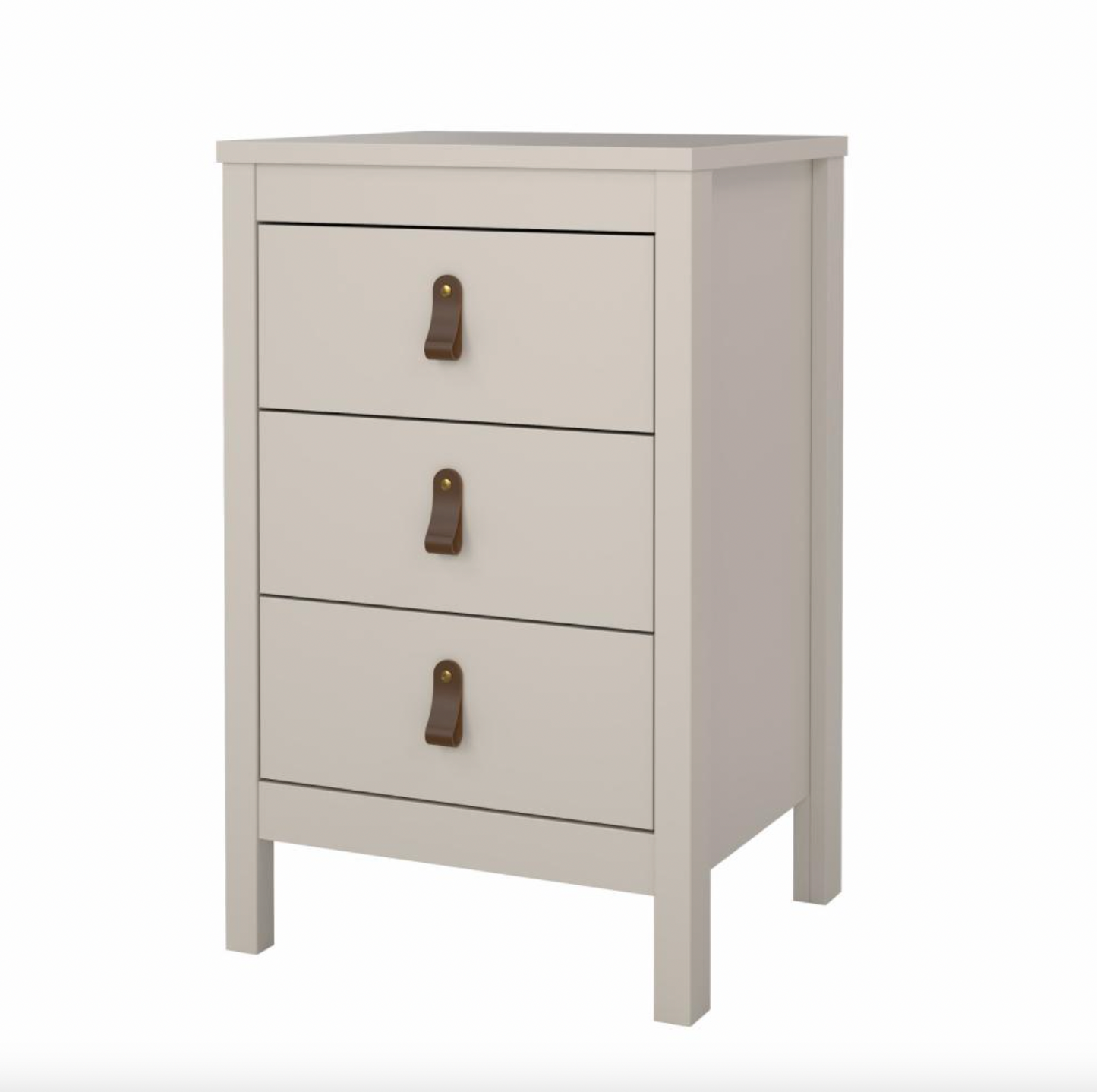 Natbord Madrid med 3 skuffer - Cashmere