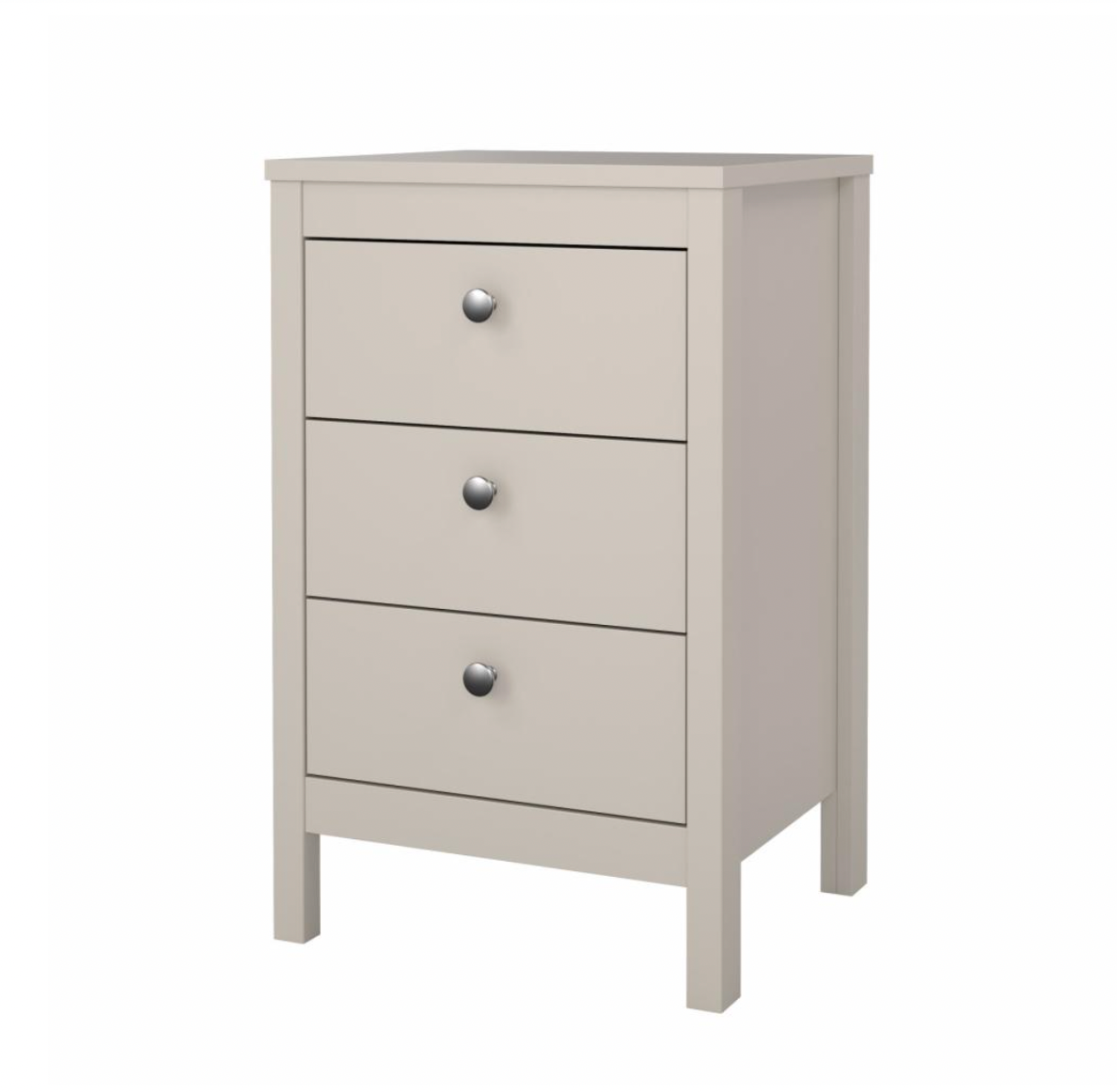 Natbord Madrid med 3 skuffer - Cashmere