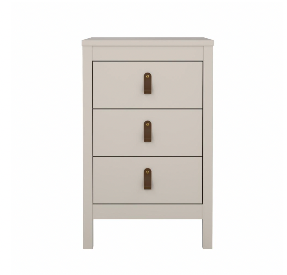 Natbord Madrid med 3 skuffer - Cashmere