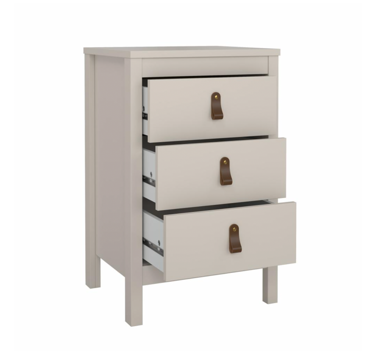 Natbord Madrid med 3 skuffer - Cashmere