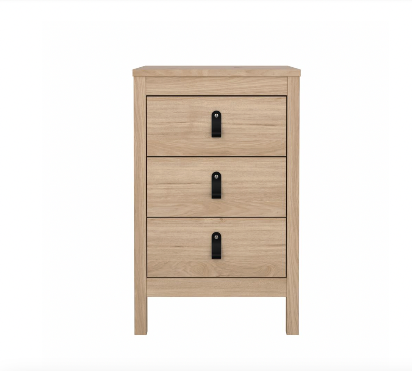 Natbord Madrid med 3 skuffer - Jackson Hickory