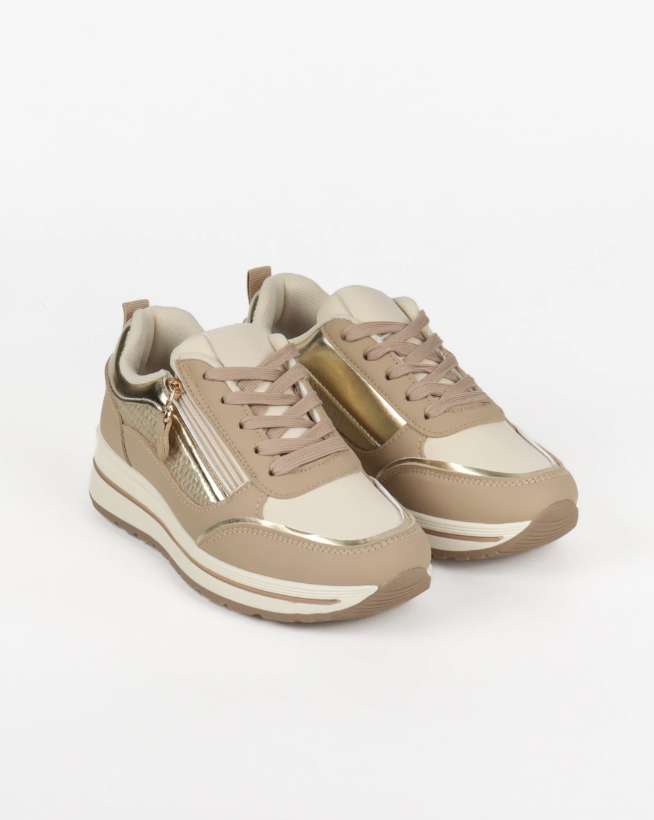 Sneakers Bottine Taupe