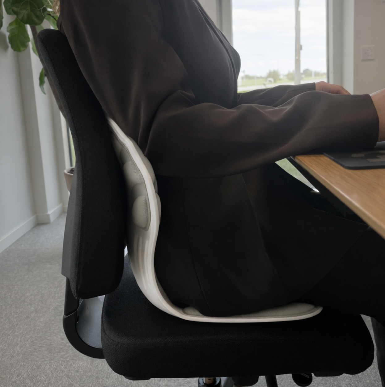 Ergonomisk lændestøtte