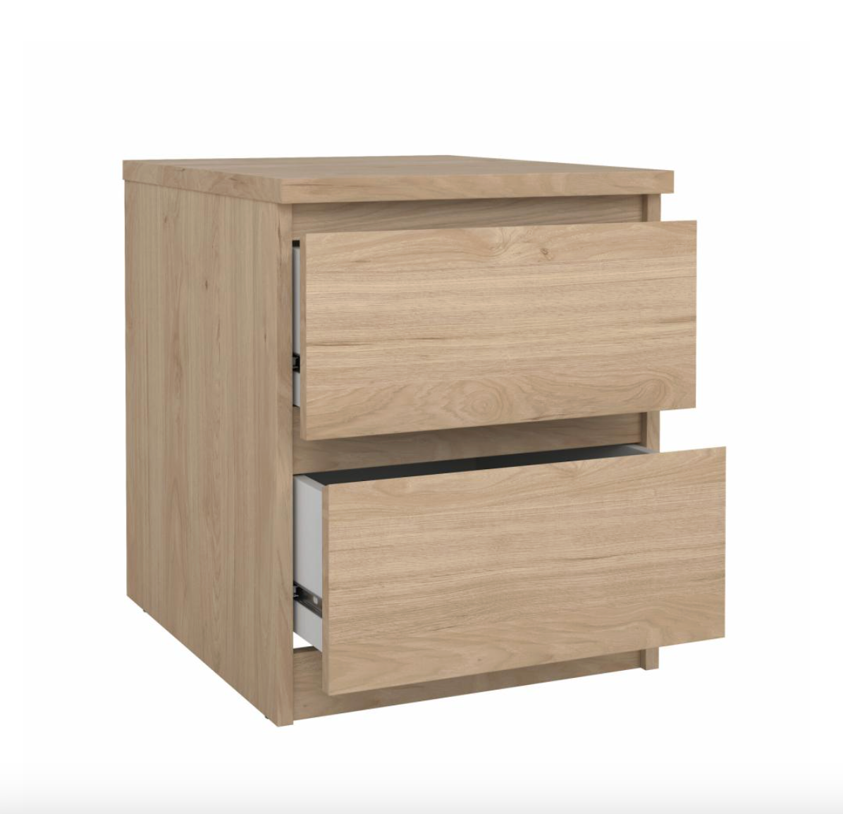 Natbord - Hickory 2 skuffe