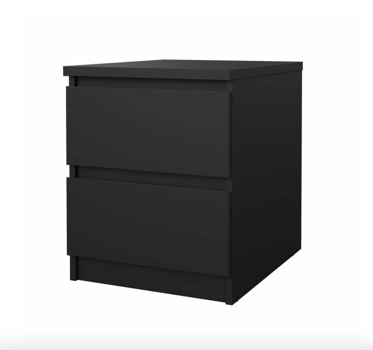 Natbord - Black 2 skuffe