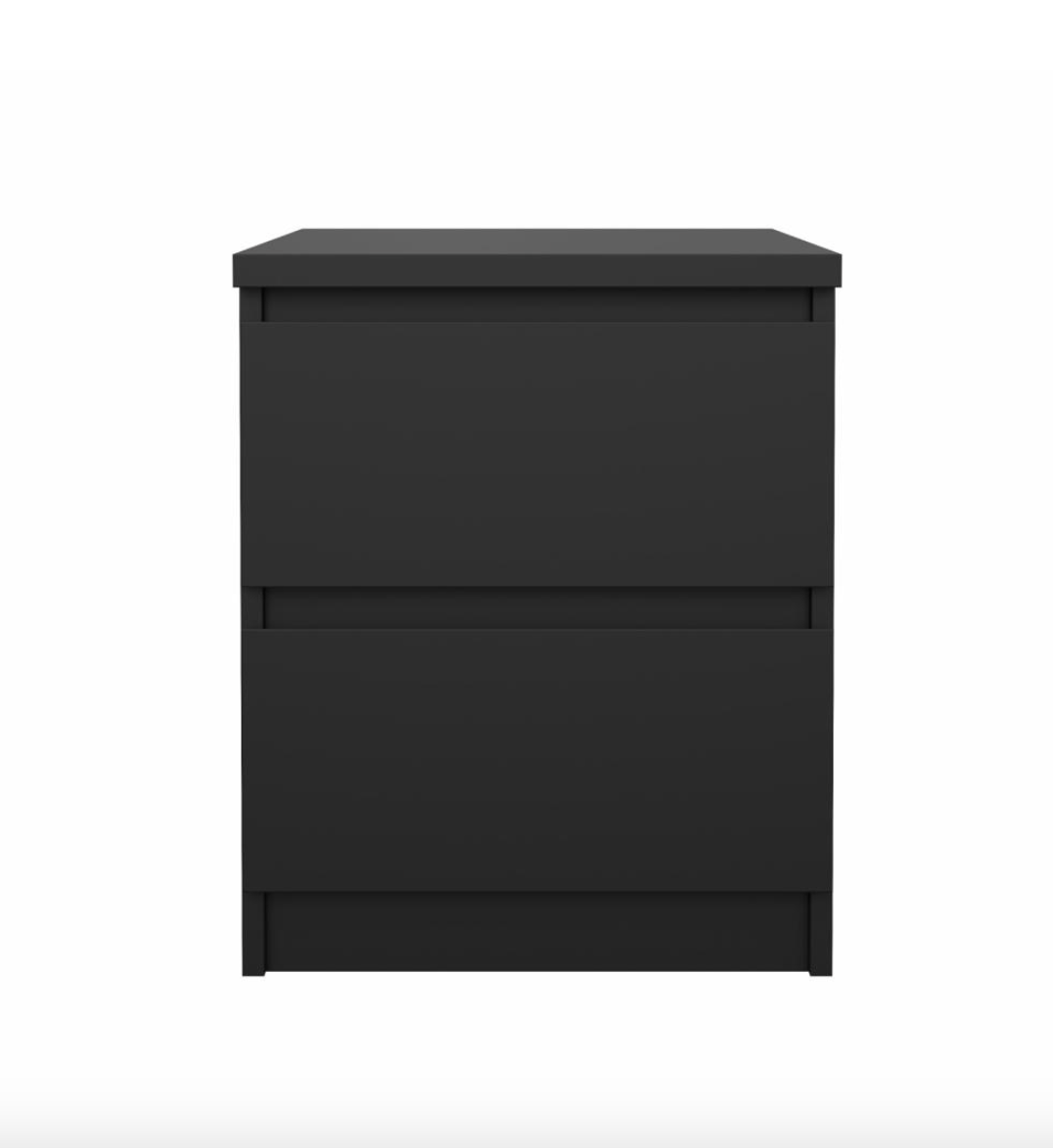 Natbord - Black 2 skuffe