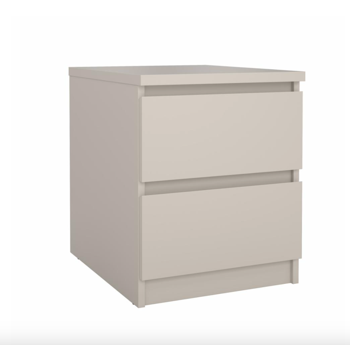 Natbord - Cashmere med 2 skuffe