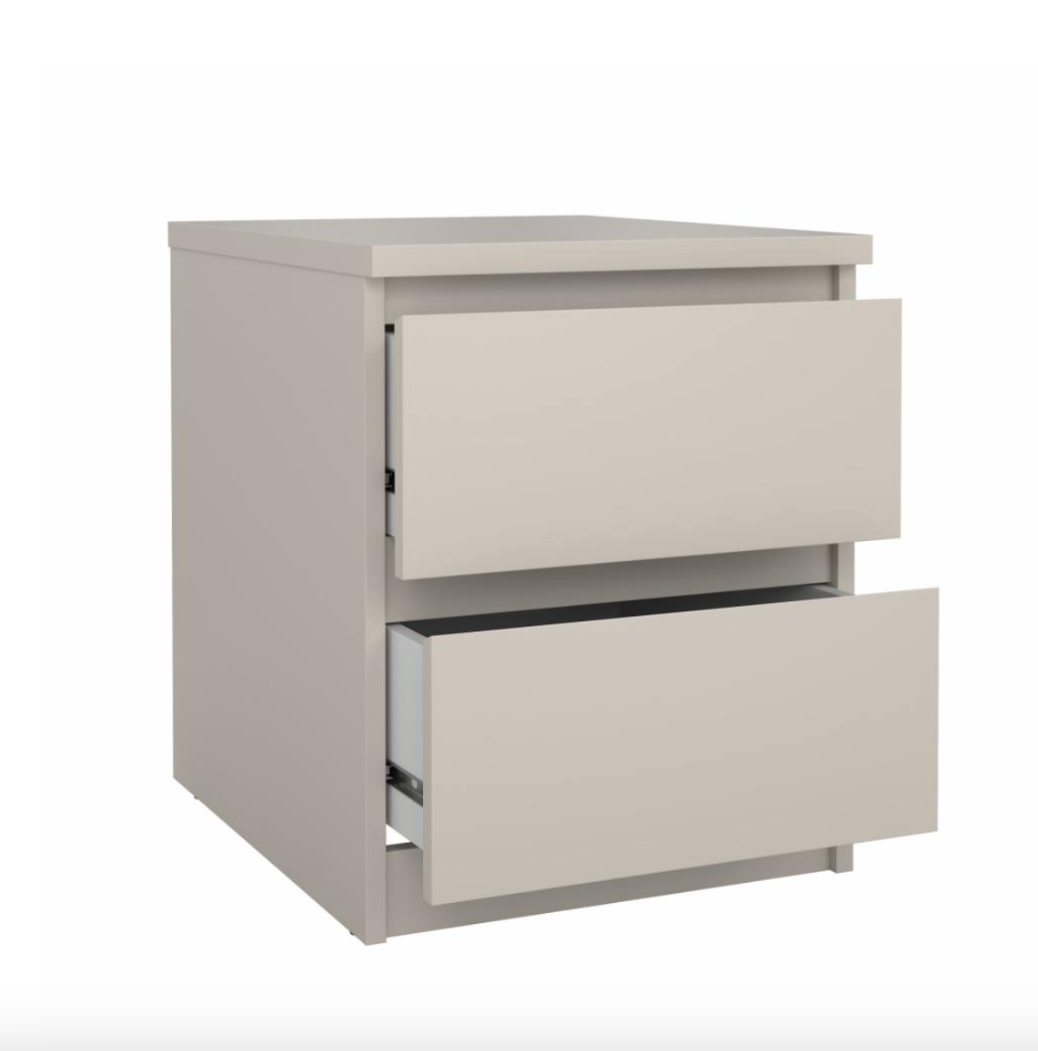 Natbord - Cashmere med 2 skuffe
