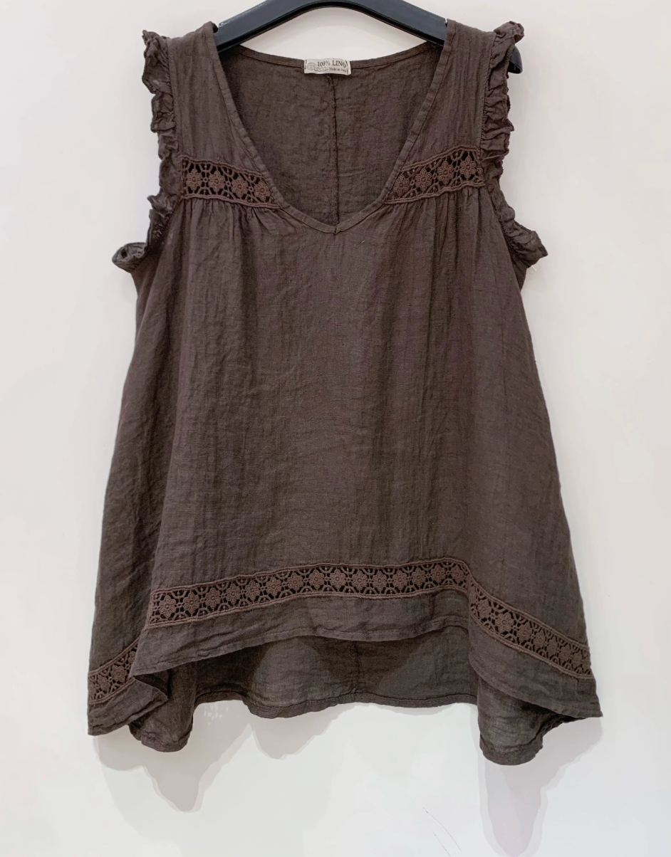 Brown linen