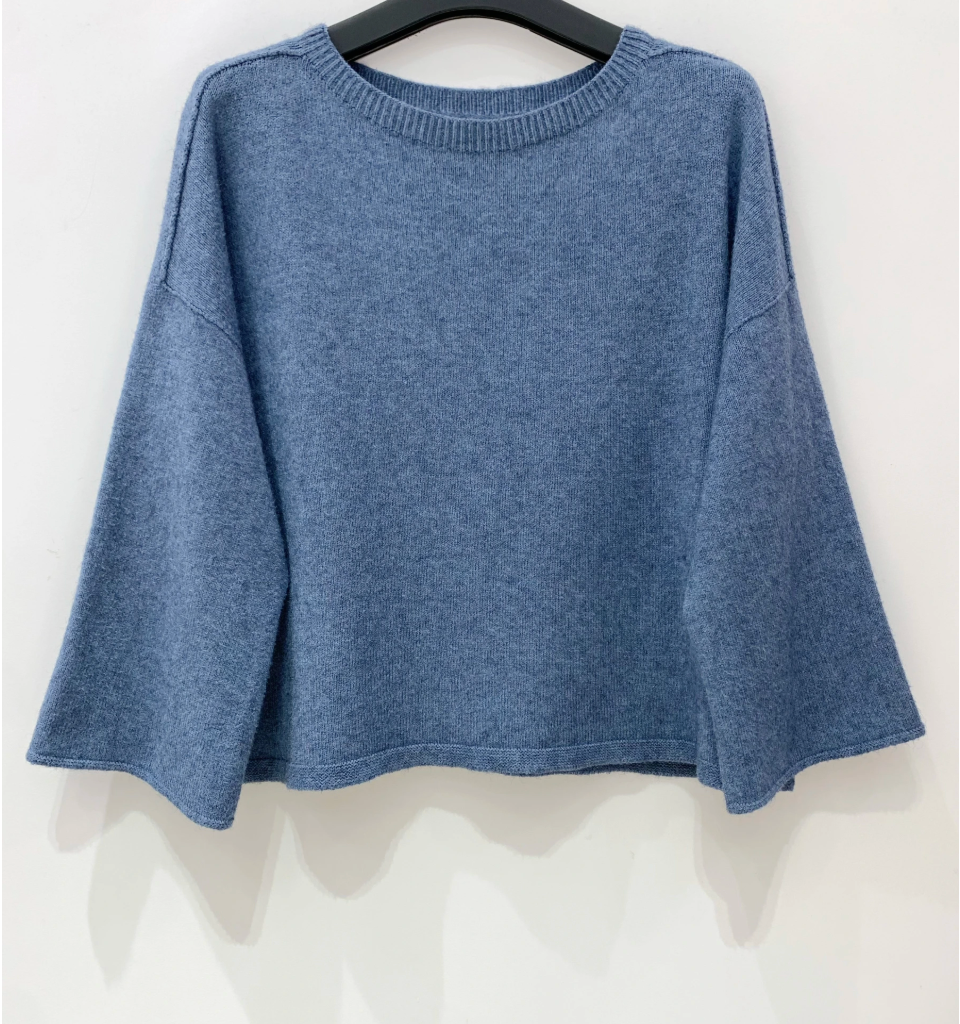 Sweater med 3/4 ærmer - Jeans